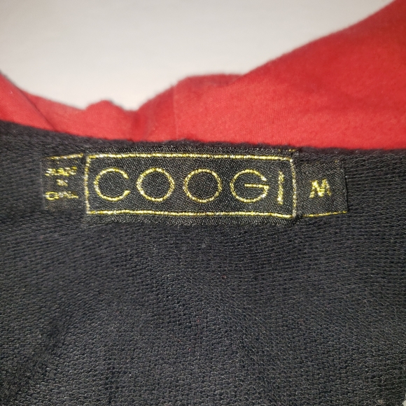 COOGI BLACK & RED HOODIE SWEATSHIRT KID'S SIZE MEDIUM - Picture 5 of 9